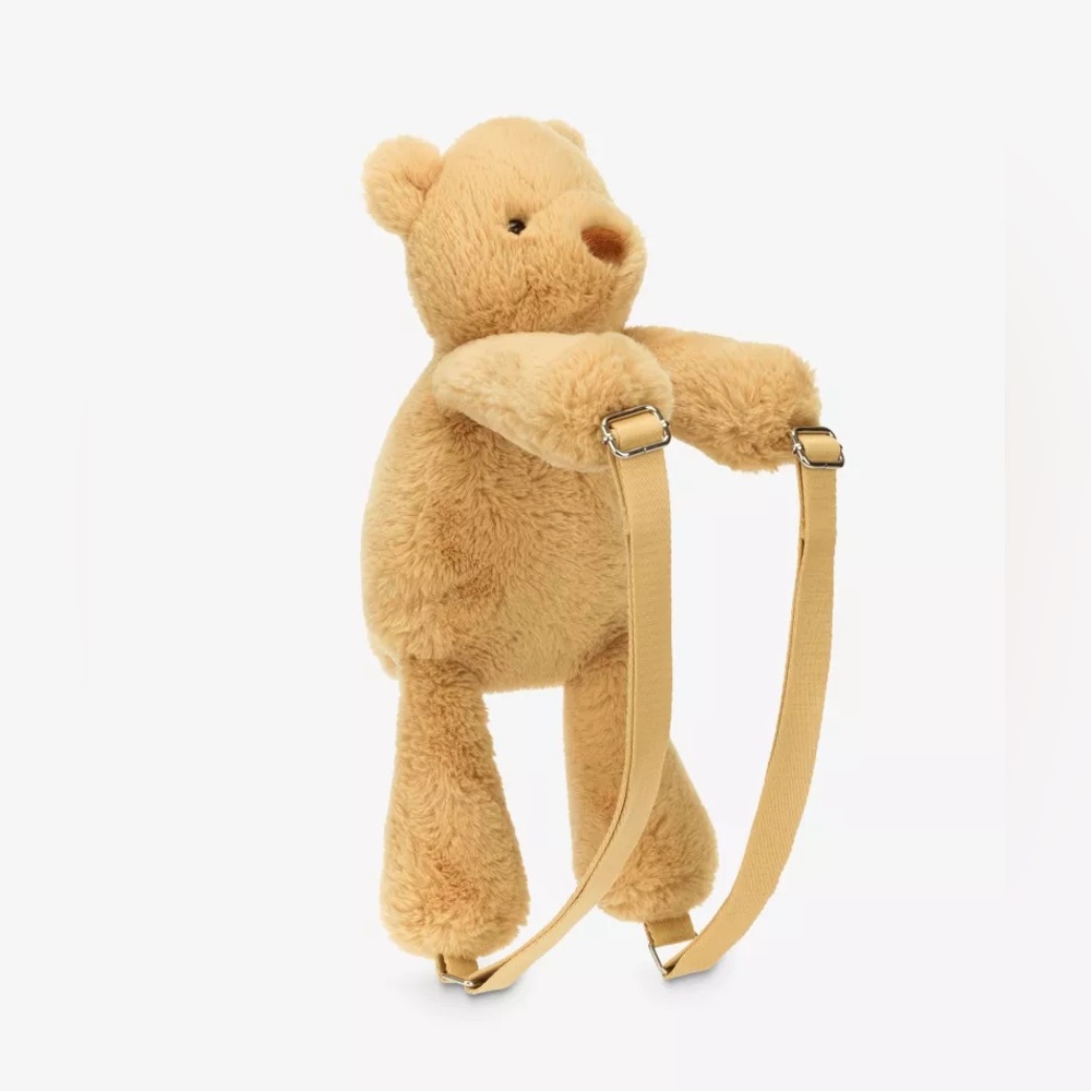 Jellycat Smudge Bear soft woven backpack 43cm